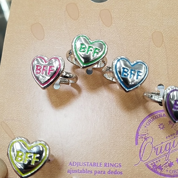 BFF adjustable heart rings - Picture 3 of 6